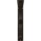 Ekena Millwork Bradford Wrought Iron Bracket, (Triple center brace), Antiqued Warm Silver 2"W x 10"D x 12"H BKTM02X10X12TBRAWS - alternate 7